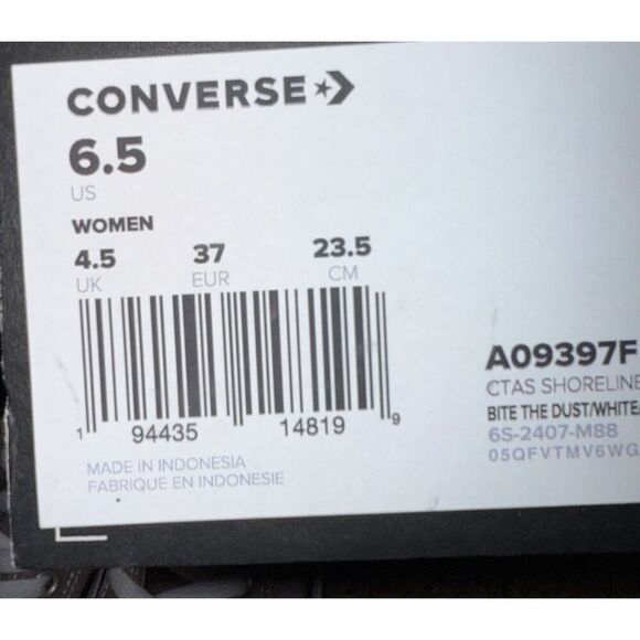 Converse Chuck Taylor All Star Shoreline Slip Sneaker Bite the Dust Size 6.5 - Picture 6 of 6